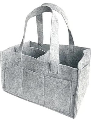 Storemax Keçe Anne Bebek Bakım Çantası, Bebek Bezi Düzenleyici, Bebek Ürünleri, Krem, Koyma Taşıma Saklama Organizeri