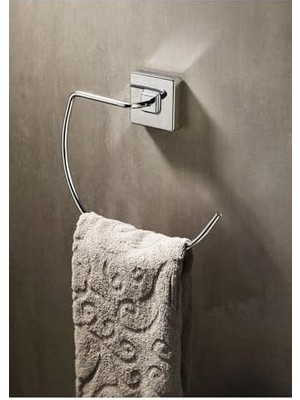 Storemax Krom Havlu Askılığı - Güçlü Yapışkanlı - Banyo ve Mutfak Için Şık ve Fonksiyonel Tasarım Krom