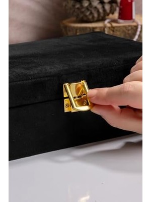 Storemax Aynalı Siyah Kadife Organizatör, Takı Kutusu