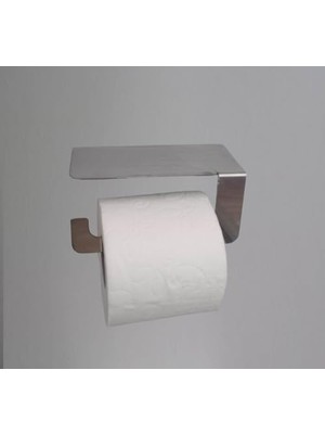 Storemax Ister Kendinden Yapışkanlı Ister Vidalı Paslanmaz Çelik Telefon Raflı Tuvalet Kağıtlığı