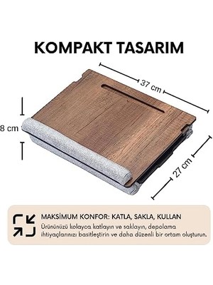 Storemax - LS051 Minderli Eğim Ayarlanabilir Mousepadli Laptop Sehpası