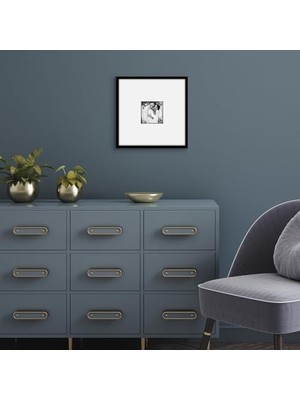 Storemax Americanflat Cilalı Pleksiglaslı 12X12 Resim Çerçevesi - Mat ile 4x4 Çerçeve Veya 12X12 Çerçeve Olarak Kullanın - Streamline Koleksiyonu - Duvar Ekranı Için Ince Resim Çerçevesi - Siyah