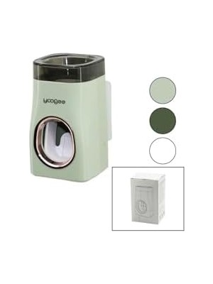 Storemax Lüxs Otomatik Diş Macun Sıkacağı Diş Fırçası Tutucu Yapışkanlı Banyo Organizer 1 Adet