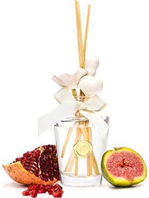 Storemax 130 ml Seramik Taş Bambu Çubuklu Incir-Nar Oda Kokusu