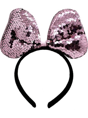 Just Cheap Store Renk Değiştiren Pullu Fiyonk Parti Tacı Pembe Gümüş