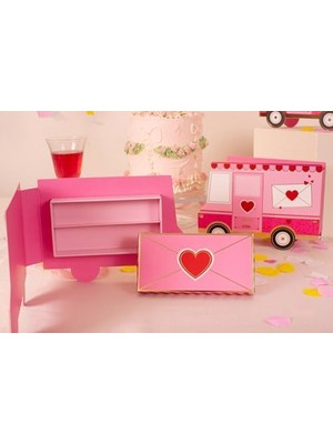 Storemax Truck Tasarımlı Karton Hediye Kutusu - Sevgililer Günü, Doğum Günü, Çocuk Partileri Için Dekoratif, Katlanabilir Ambalaj Kutu, Özel Tasarım (2ADET)