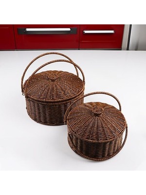 Storemax Kosova Wicker Serisi Hasır Örme 2'li Piknik Sepeti