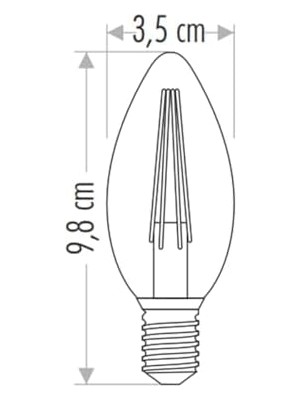 Storemax Rustik LED Ampul 4 W E14 Duylu Rengi CT-4280