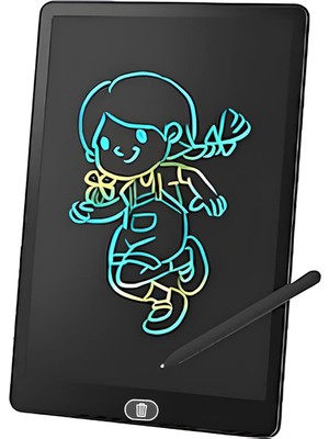 Storemax Çocuklar ve Yetişkinler Için Dokunmatik Ekran Dijital Çizim Tahtası, Kalemli Yazı ve Çizim Tableti (Siyah, Cwt-10)