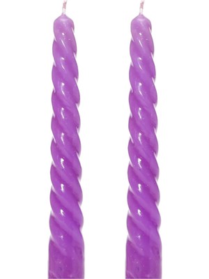 Storemax 2'li Mor Şamdan Mum Seti