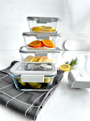 Storemax Glace 5li Cam Saklama Kabı