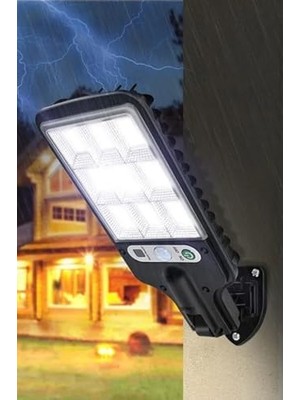 Storemax Solar Güneş Enerjili LED Bahçe Aydınlatması 120 Ledli 3 Modlu Hareket Sensörlü Su Geçirmez Lambası