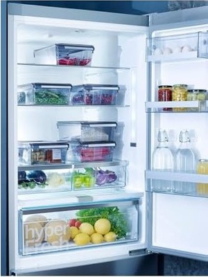 Storemax Kapaklıbanyo Mutfak Düzenleyici Raf Ps 325 * 205 * 100 mm Şeffaf Siyah M-E27-40-25K