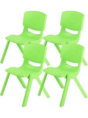Storemax 4'lü Set Büyük Şirin Çocuk Sandalyesi Yeşil