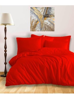 Storemax Hermosa %100 Pamuk Çift Kişilik Nevresim Takımı - Kırmızı