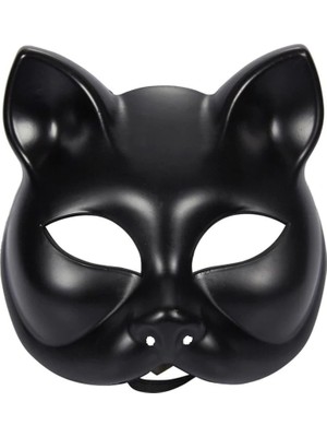 Just Cheap Store Siyah Renk Lüks Kedi Maskesi