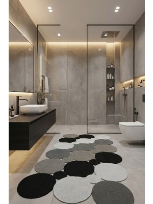 Bhr Creative Jüt Hasır Kilim Yolluk Paspas English Home Muadili Özel Tasarım