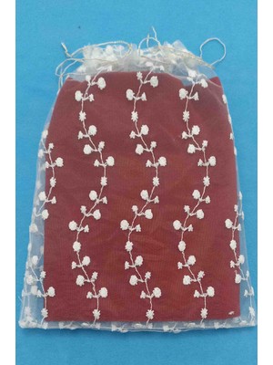 Fnt Desenli Tül Kese 24*31 cm Ebatında 12 Adettir Hediyelik Bohçalık Çeyizlik