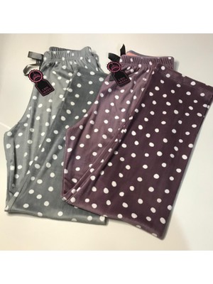 Lady Queen Fransız Kadife Pijama Altı 2'li