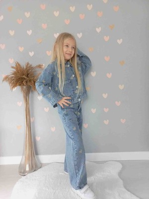 Miviko Kız Çocuğu Takımı Alt Üst Set Kotlu Takım Mevsimlik ve Kışlık Giylir Super Kalite Pamuk Kumaş Yuzde Yuz