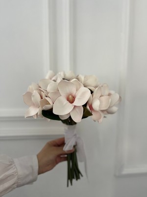 Rose Garden Decor Pudra Manolya Gelin Çiçeği - Damat Yaka Çiçeği