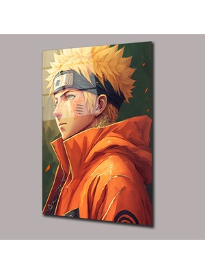 Glassual Art Sarı Naruto Uzumaki Anime Cam Tablo PCT0479