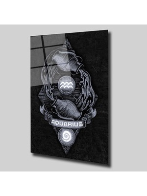 Glassual Art Kova Burçlar Cam Tablo PCT0281