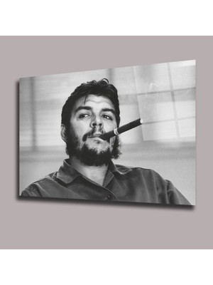 Glassual Art Puro Che Guevara Sinema ve Ünlüler Cam Tablo PCT0931