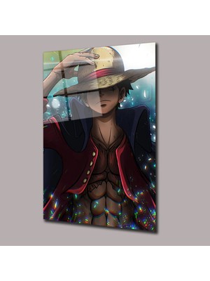 Glassual Art Monkey D. Luffy Anime Cam Tablo PCT0436