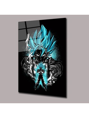 Glassual Art Goku Anime Cam Tablo PCT0434
