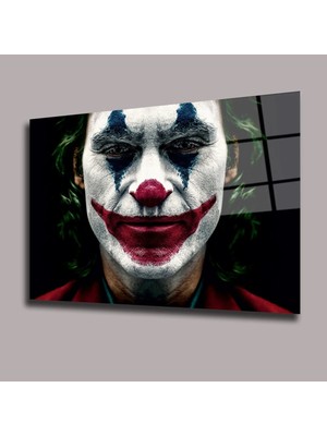Glassual Art Joker- Joaquin Phoenix 2019 Sinema ve Ünlüler Cam Tablo PCT0935