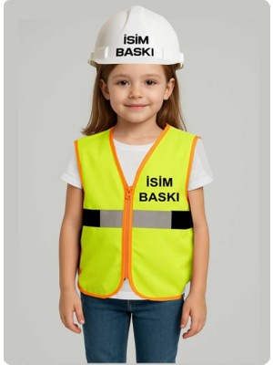 Teknik Reflektörlü Fermuarlı Yönetici Yeleği Baret Seti