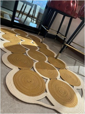 Bhr Creative Jüt Paspas Kilim Halı Kapı Önü Paspası Salon Banyo Paspası