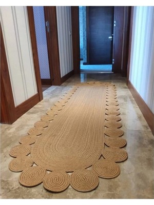 Bhr Creative Jüt Paspas Kilim Halı Kapı Önü Paspası Salon Banyo Paspası