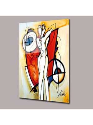 Glassual Art Alfred Gockel Çizim Başyapıtlar Cam Tablo PCT0548