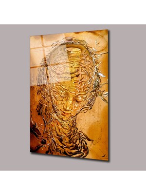 Glassual Art Raphaelesque Head Exploading Salvador Dali Başyapıtlar Cam Tablo PCT0555