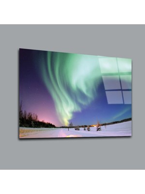 Renkli Gökyüzü Manzara Cam Tablo PCT0205