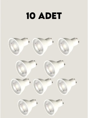 Cata Aygün CT-4212 Çanak LED Ampul GU10 Duy Beyaz Işık 6400K 10W - 10 Adet