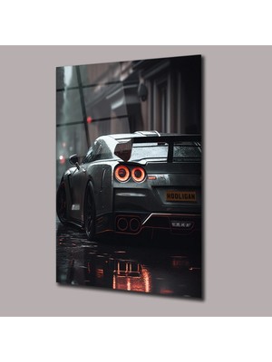 Glassual Art Skyline Arka Görünüşü Araba Cam Tablo PCT0850