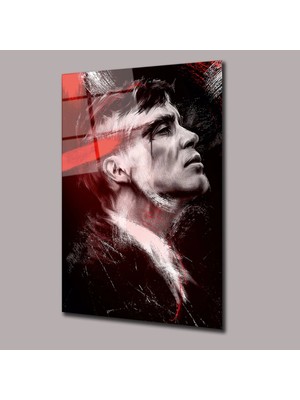 Glassual Art Thomas Shelby Peaky Blinders Sinema ve Ünlüler Cam Tablo PCT0917