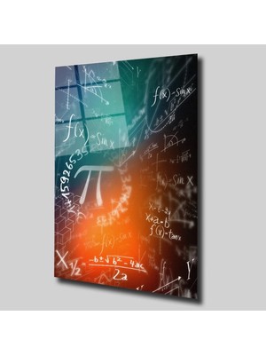 Glassual Art Matematik Ifadeleri Uzay ve Bilim Cam Tablo PCT0306