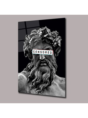 Glassual Art Zeus Censored Heykeller Cam Tablo PCT0587