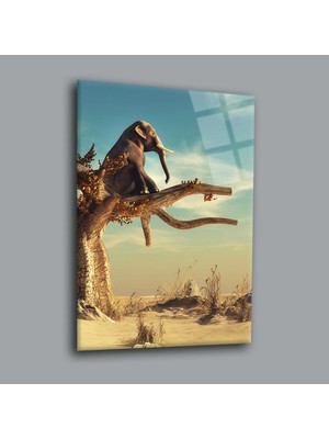 Glassual Art Fil Hayvanlar Alemi Cam Tablo PCT0005