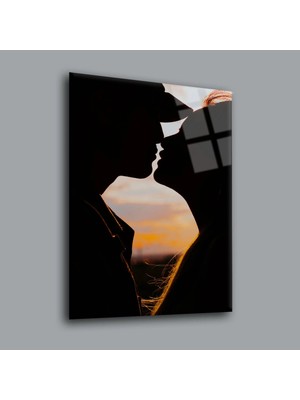 Glassual Art Kadın-Erkek Kadın Cam Tablo PCT0039