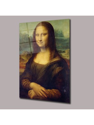 Glassual Art Mona Lisa Başyapıtlar Cam Tablo PCT0554
