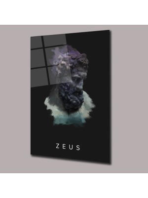 Glassual Art Zeus Heykeller Cam Tablo PCT0852