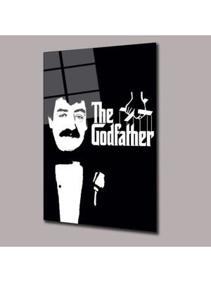 Glassual Art Müslüm Gürses The God Father Sinema ve Ünlüler Cam Tablo PCT0905