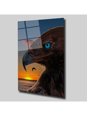Glassual Art Kartal Hayvanlar Alemi Cam Tablo PCT0283