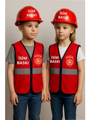 Teknik Itfaiye Logolu Yelek  Seti