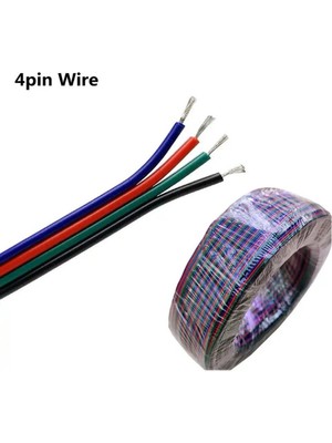 Powerr Led Aydınlatma Rgb Şerit LED Için Uzatma Kablosu 4 Pin 100 Metre